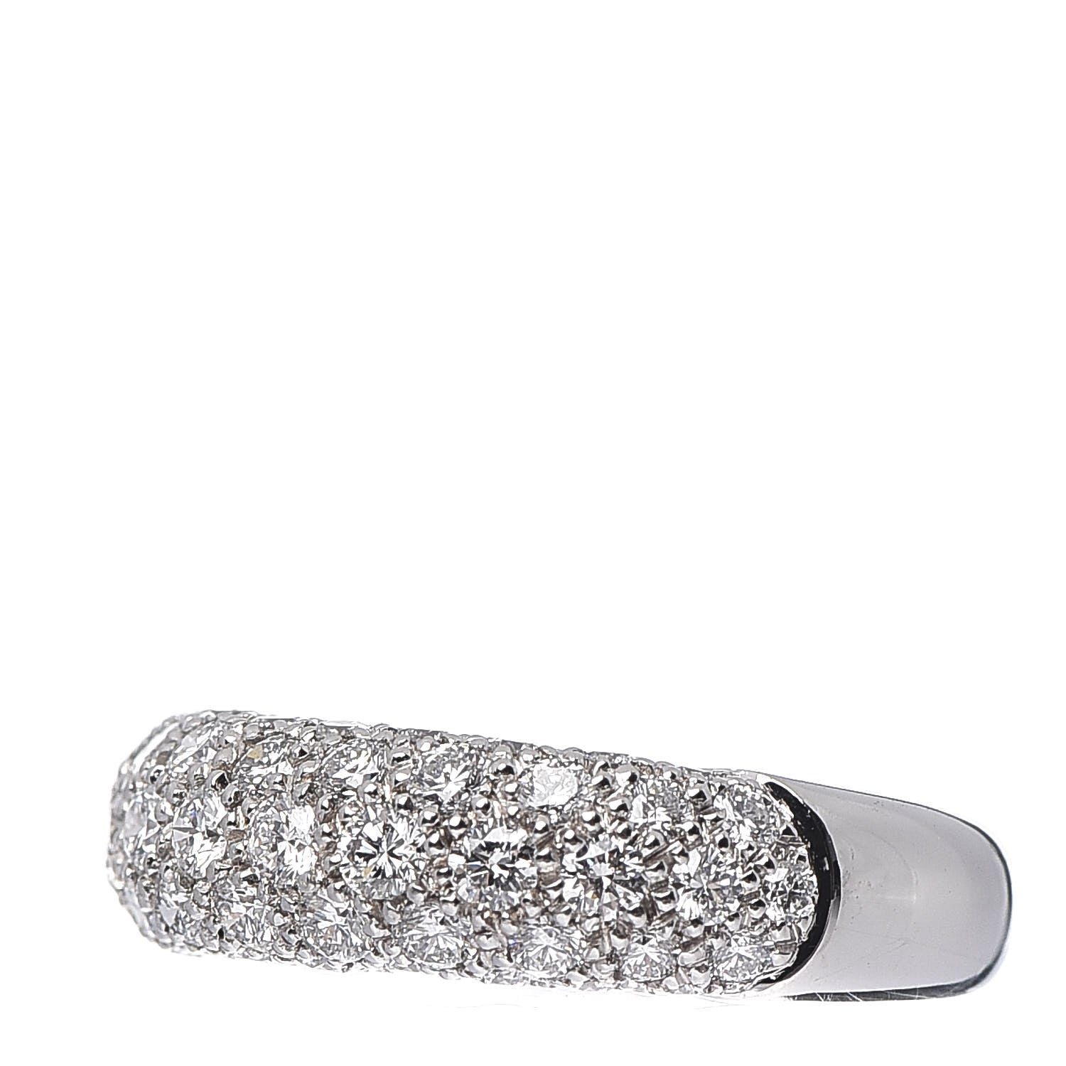 Cartier 18K White Gold Diamond 6mm Etincelle De Band Ring 48 4.5 3 of 5