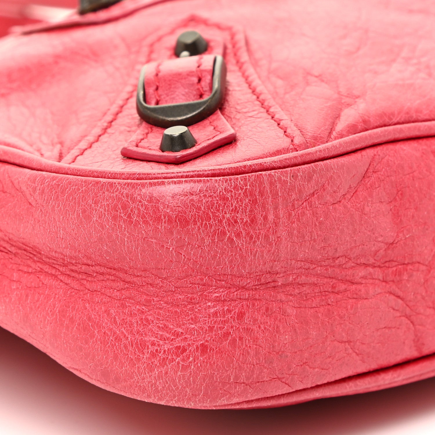 Balenciaga Agneau Classic Hardware Hip Rose Thulian 9 of 19