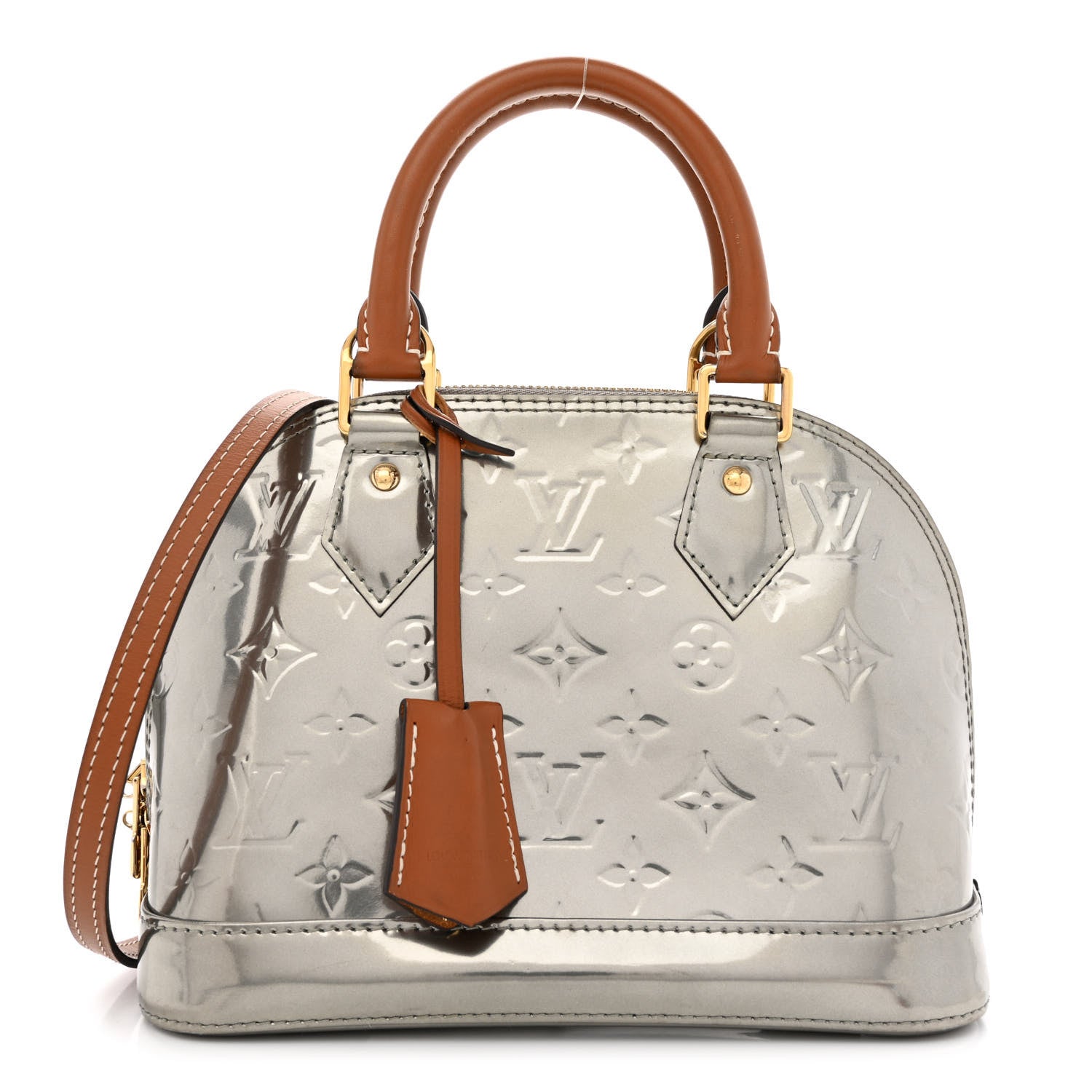 Louis Vuitton Vernis Alma BB Gris Metal 1 of 12