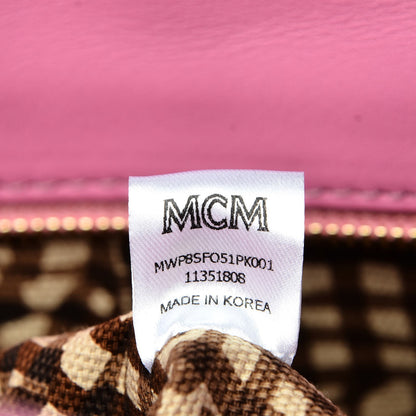 MCM Visetos Large Anya Shopper Tote Pink 6 of 8