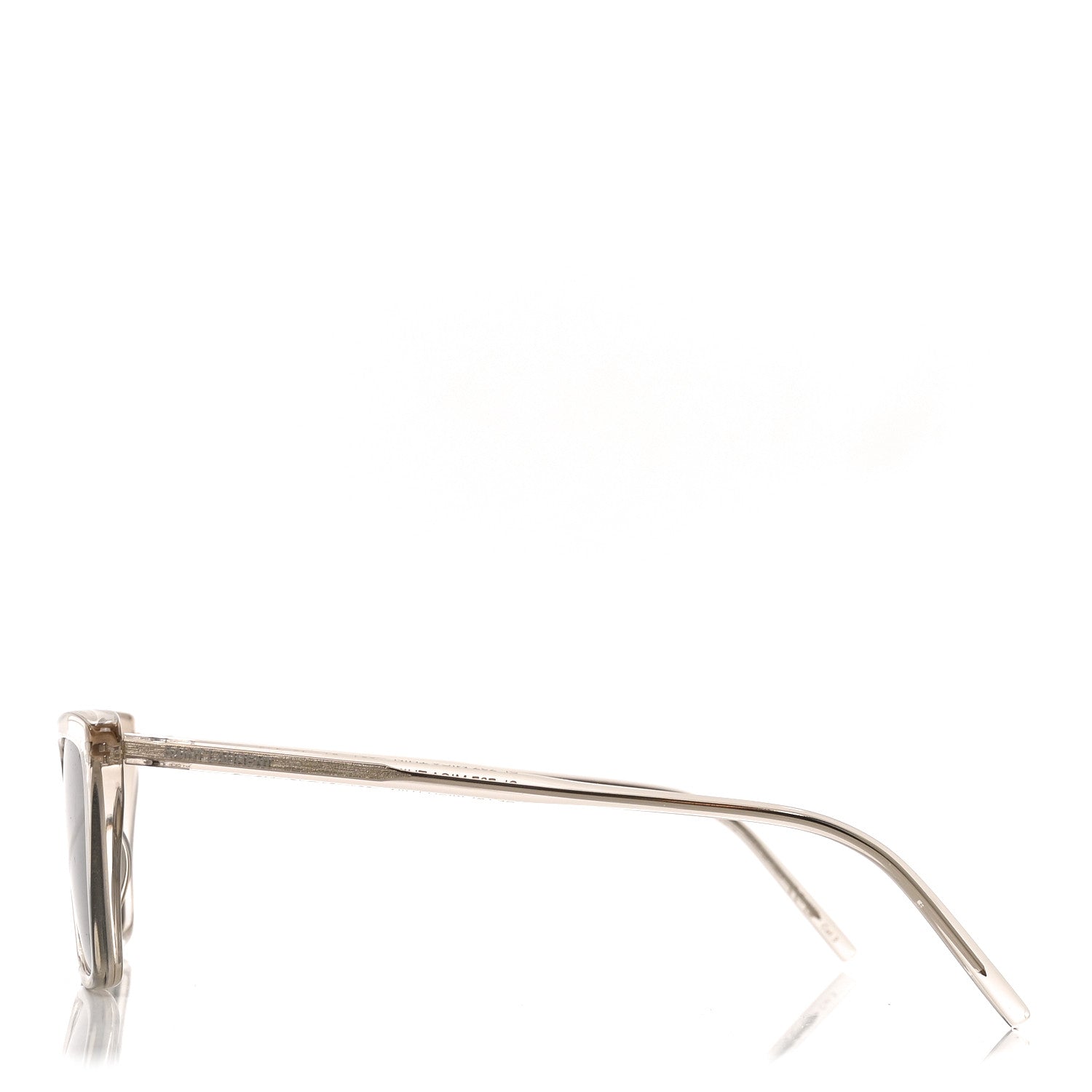 Saint Laurent Acetate Cat Eye Mica Thin SL 737 Sunglasses Translucent Beige 3 of 7