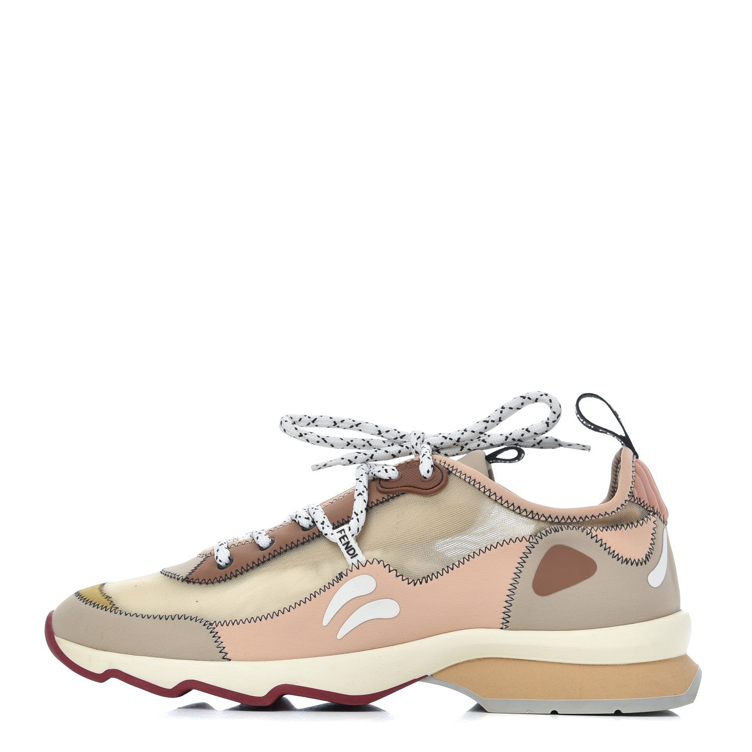 Fendi Technical Mesh Lycra FFreedom Patchwork Sneakers 40 Mosaico 1 of 19