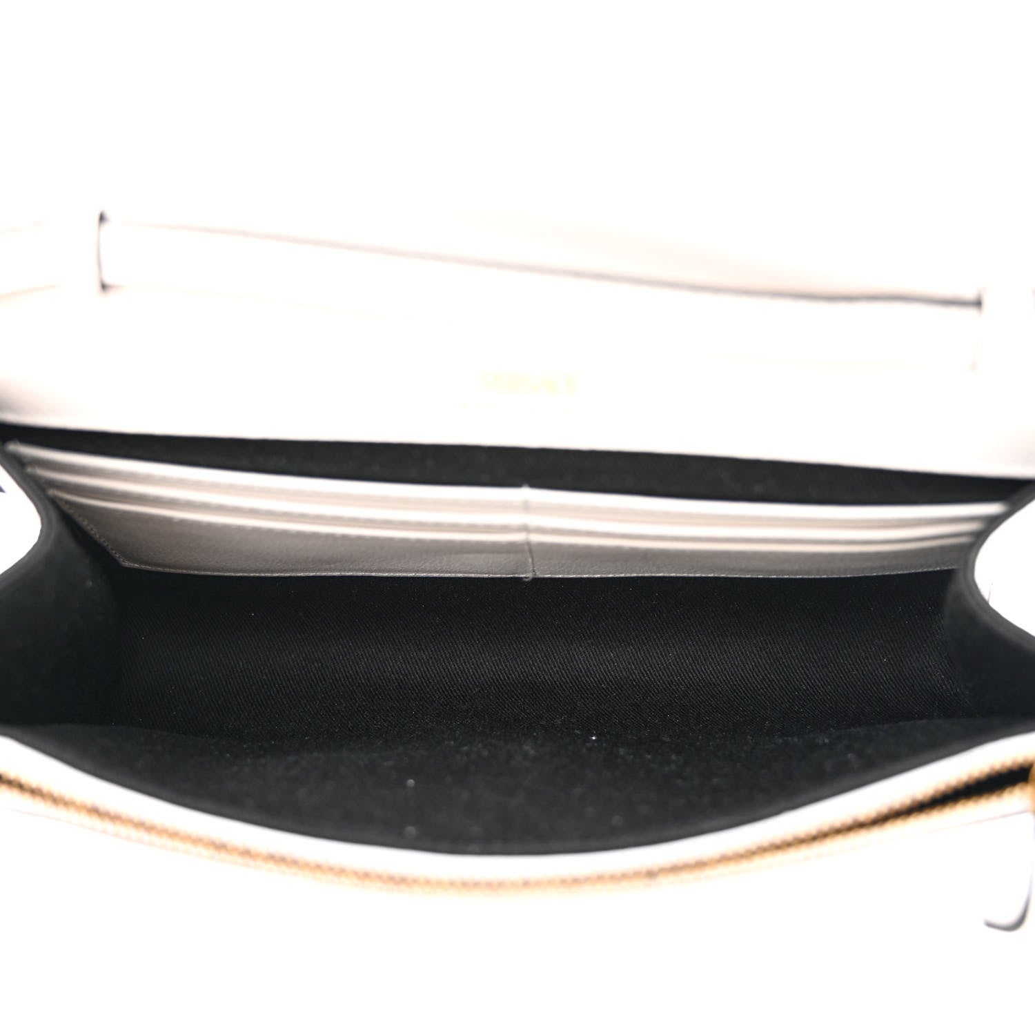 Versace Grained Calfskin La Medusa Crossbody Bag White 5 of 9