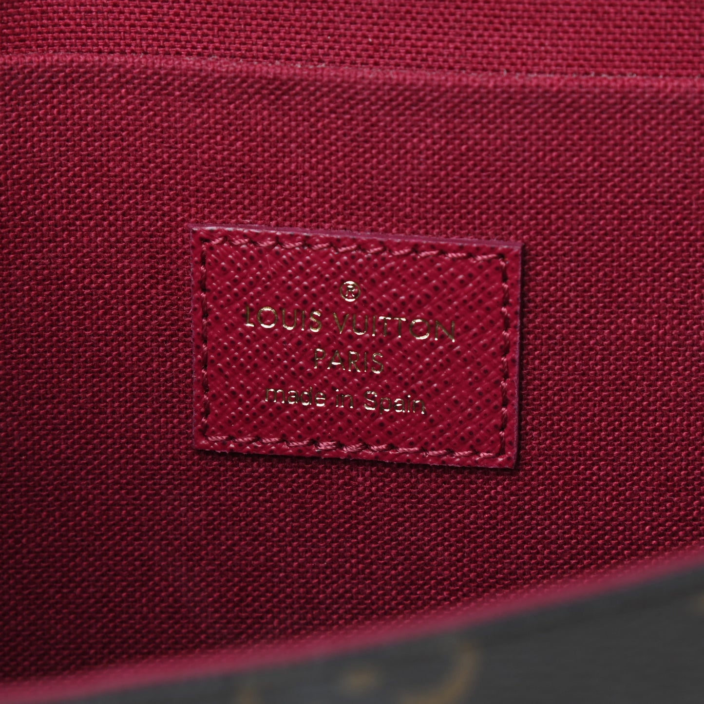Monogram Pochette Felicie Chain Wallet Fuchsia
