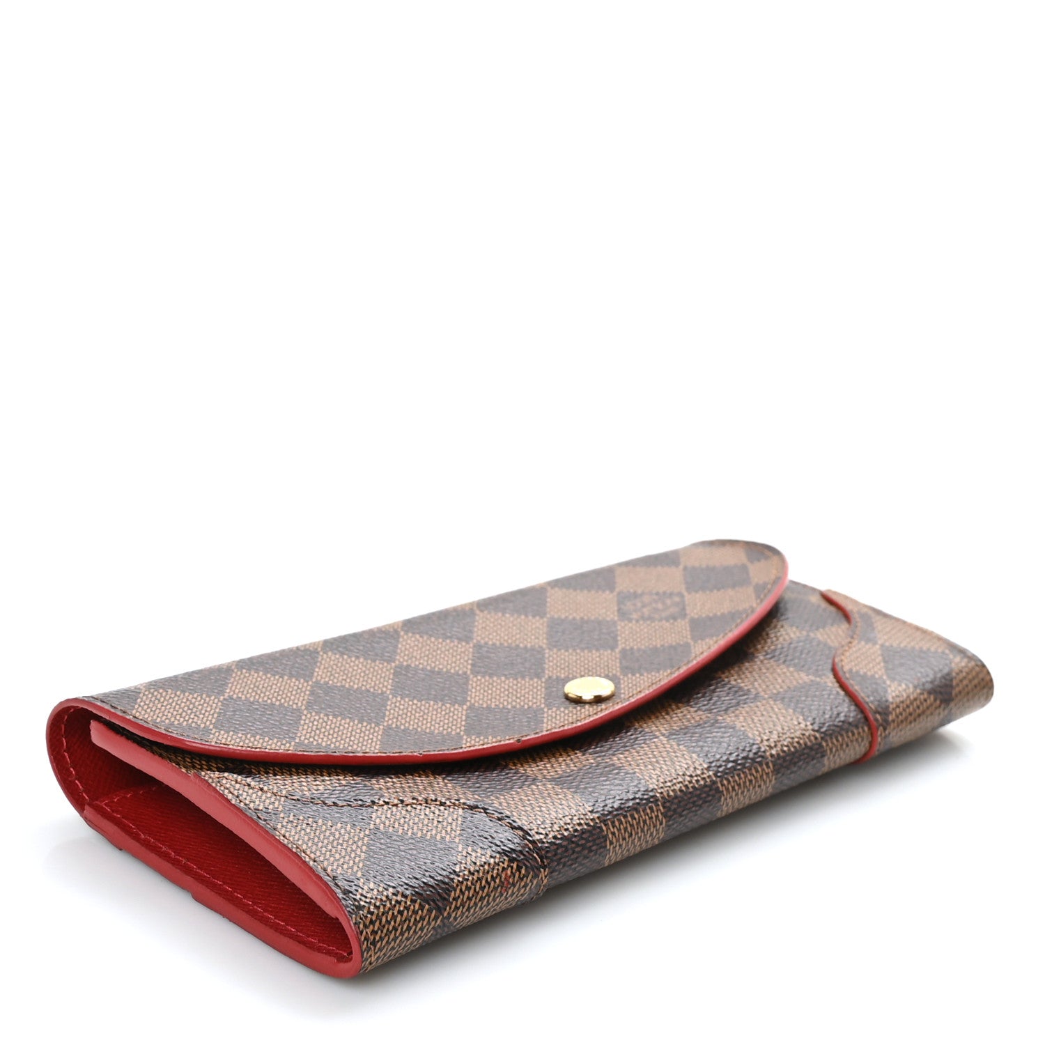 Louis Vuitton Damier Ebene Caissa Wallet Cherry 4 of 8
