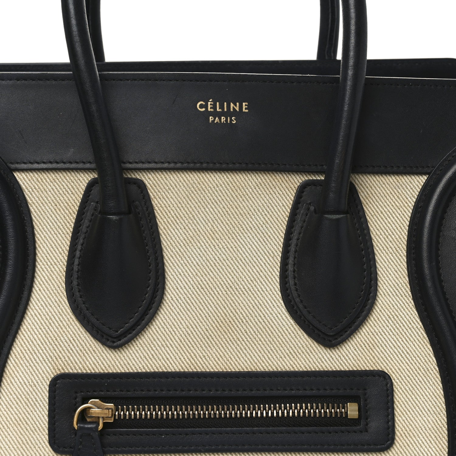 Celine Canvas Smooth Calfskin Micro Tri-Color Luggage Carmin 10 of 18