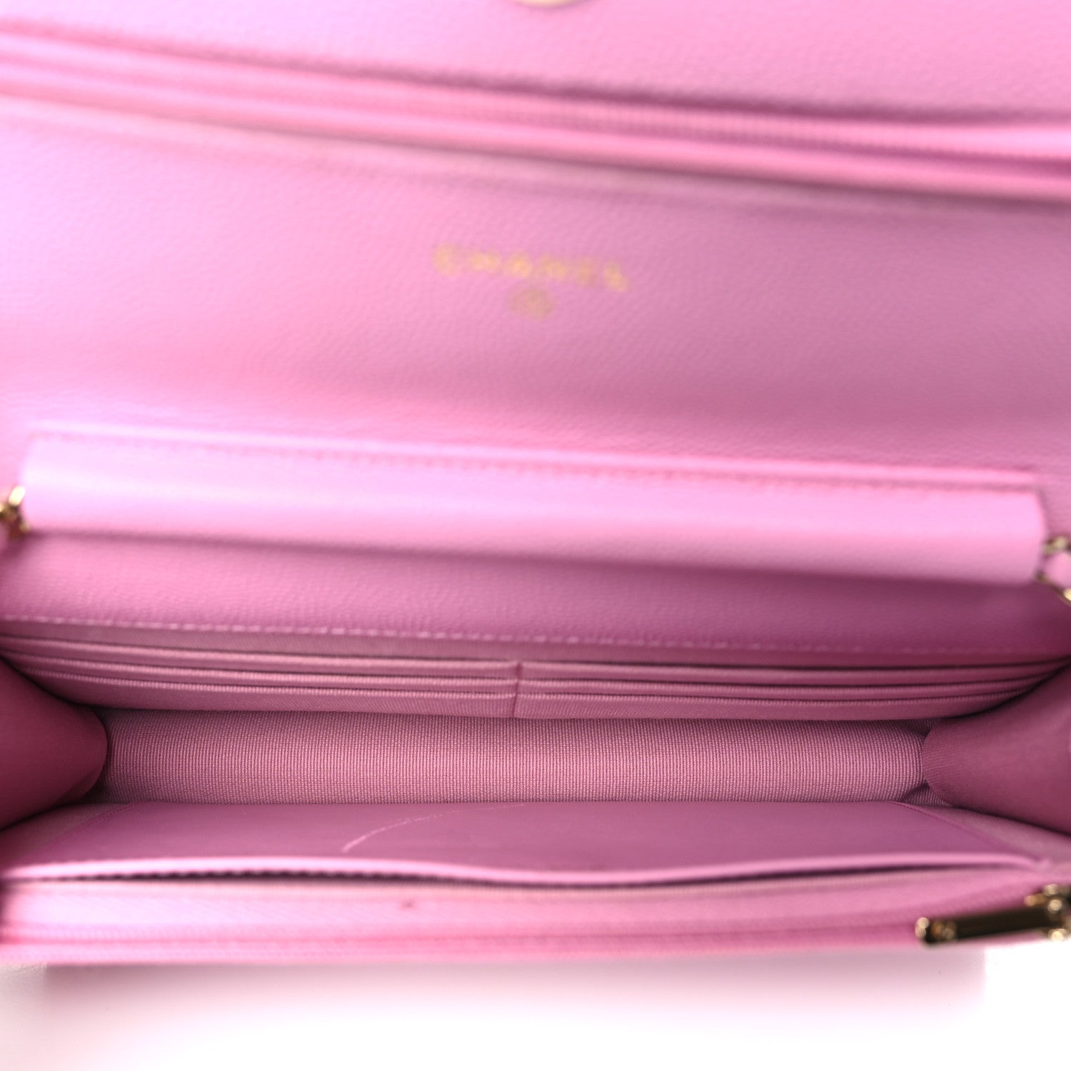 Chanel Caviar Quilted Wallet on Chain WOC Light Pink 5 of 12