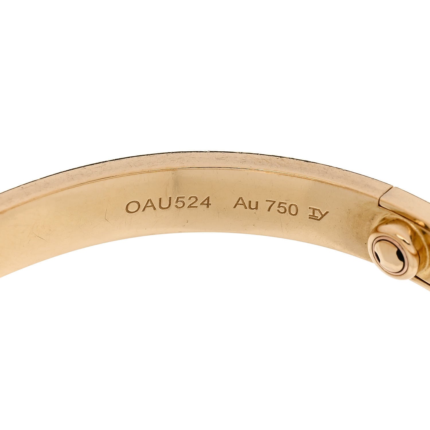Cartier 18K Yellow Gold LOVE Bracelet 17 8 of 9