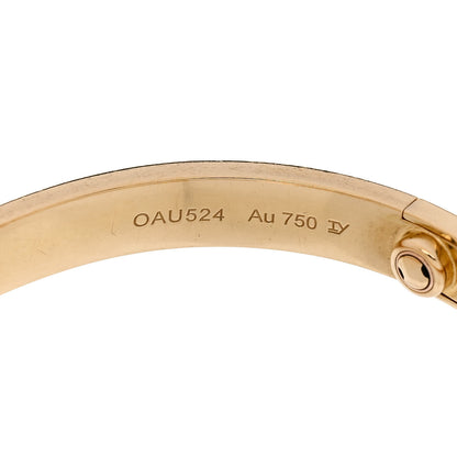 Cartier 18K Yellow Gold LOVE Bracelet 17 8 of 9