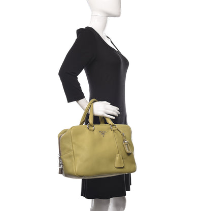 Prada Vitello Daino Satchel Cedro 2 of 15