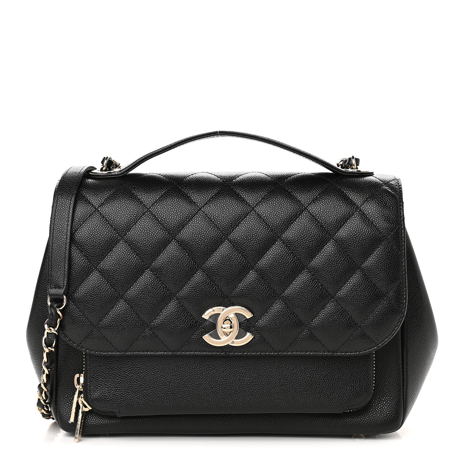 Chanel Caviar Quilted Large Business Affinity Flap Black 1 of 12