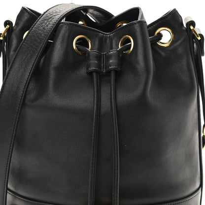 Chanel Lambskin CC Drawstring Shoulder Bag Black 8 of 10