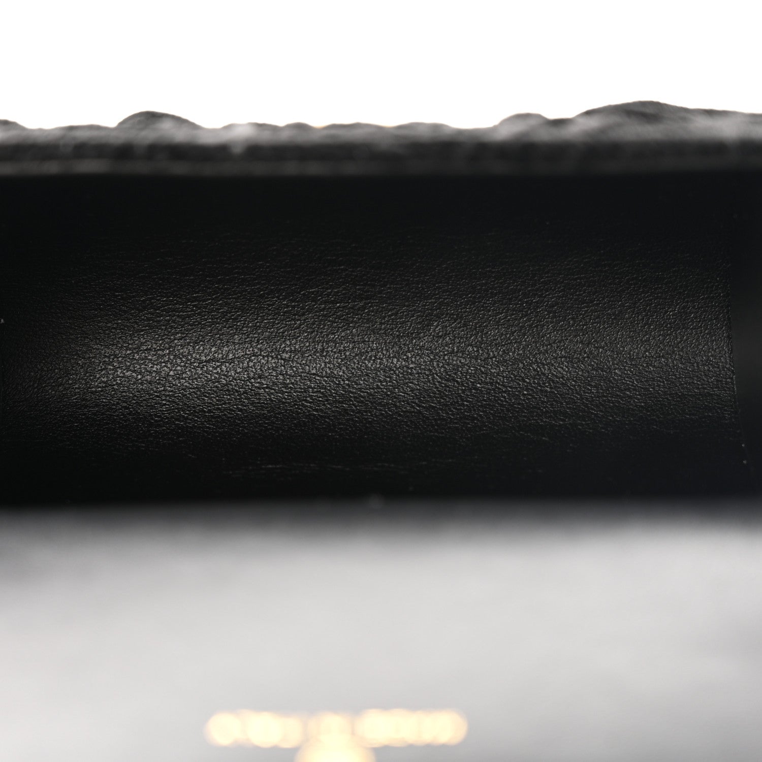Chanel Velvet Camellia Embossed Jewel Belt Card Holder With Chain Black 5 of 11