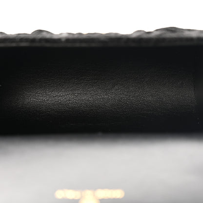 Chanel Velvet Camellia Embossed Jewel Belt Card Holder With Chain Black 5 of 11