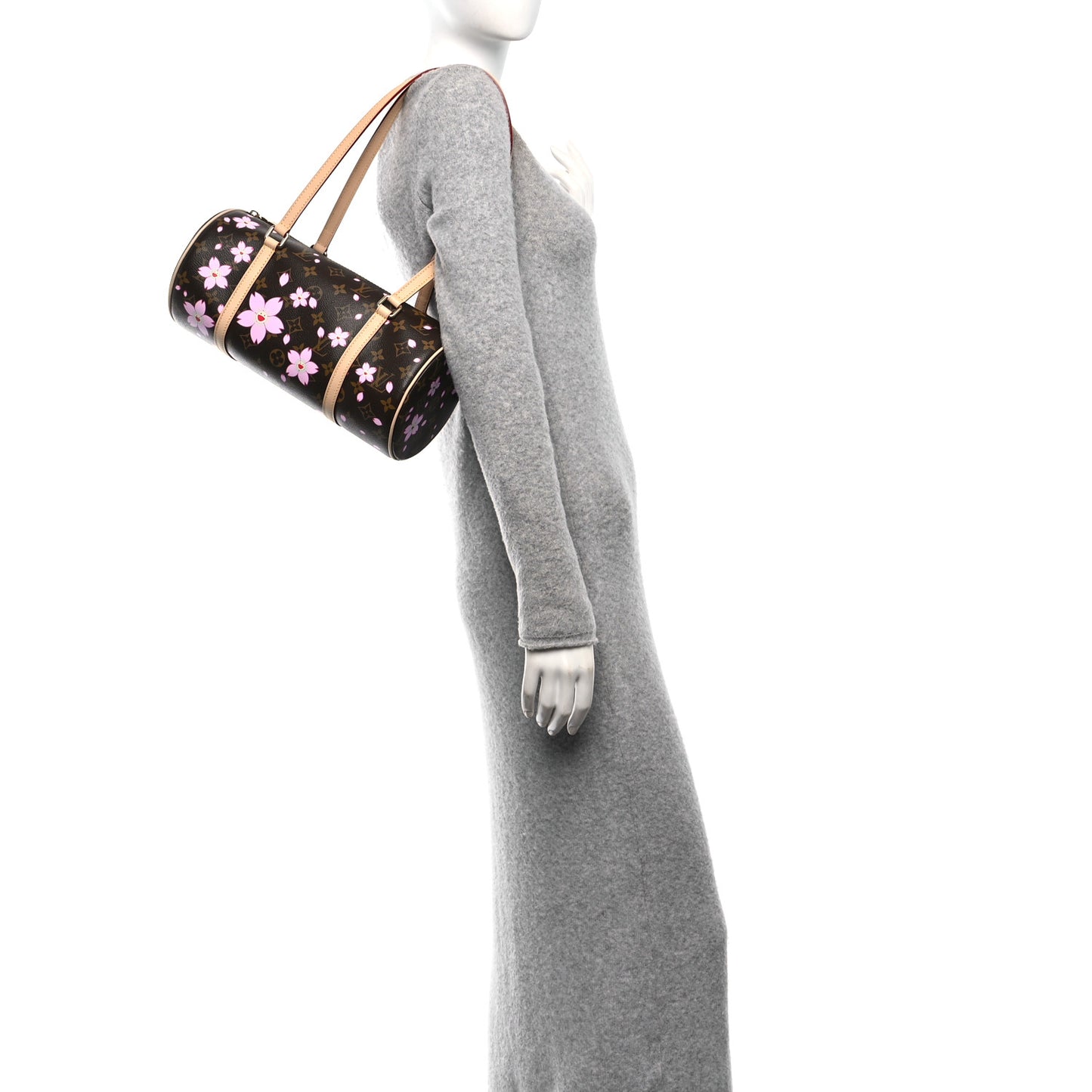 LV X TM Monogram Cherry Blossom Papillon Sakura Brown