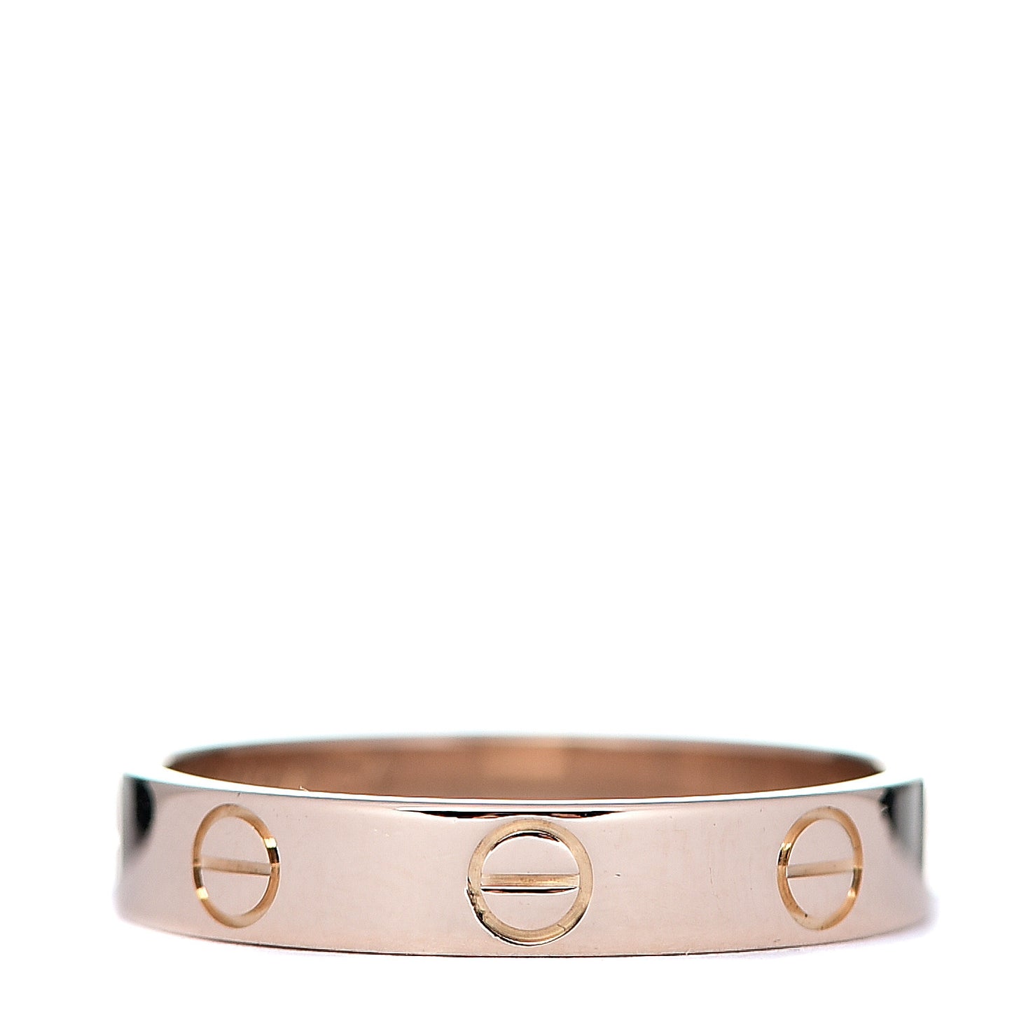 18K Pink Gold 3.5mm LOVE Wedding Band Ring 54 6.75