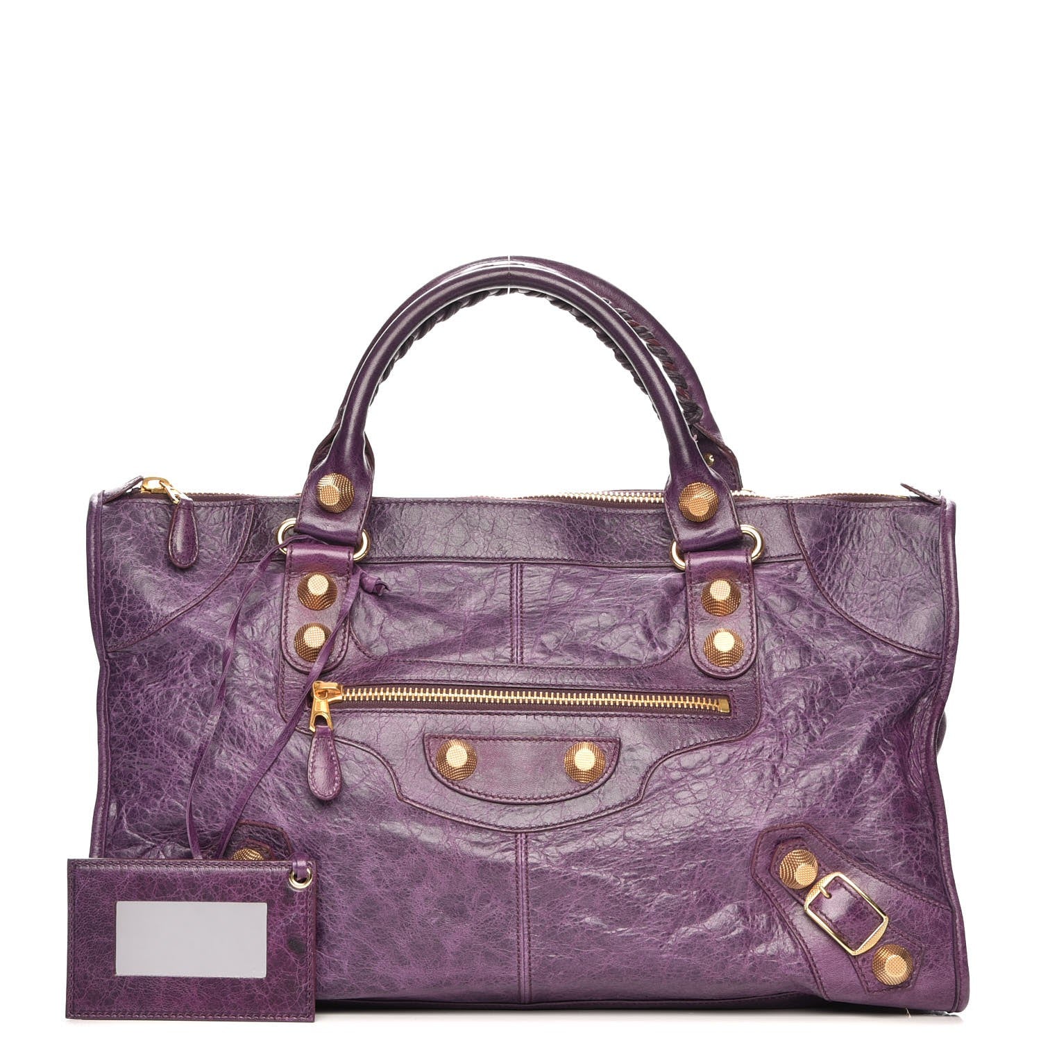 Balenciaga Agneau Giant 21 Gold Hardware Work Raisin 1 of 8