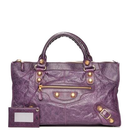 Balenciaga Agneau Giant 21 Gold Hardware Work Raisin 1 of 8