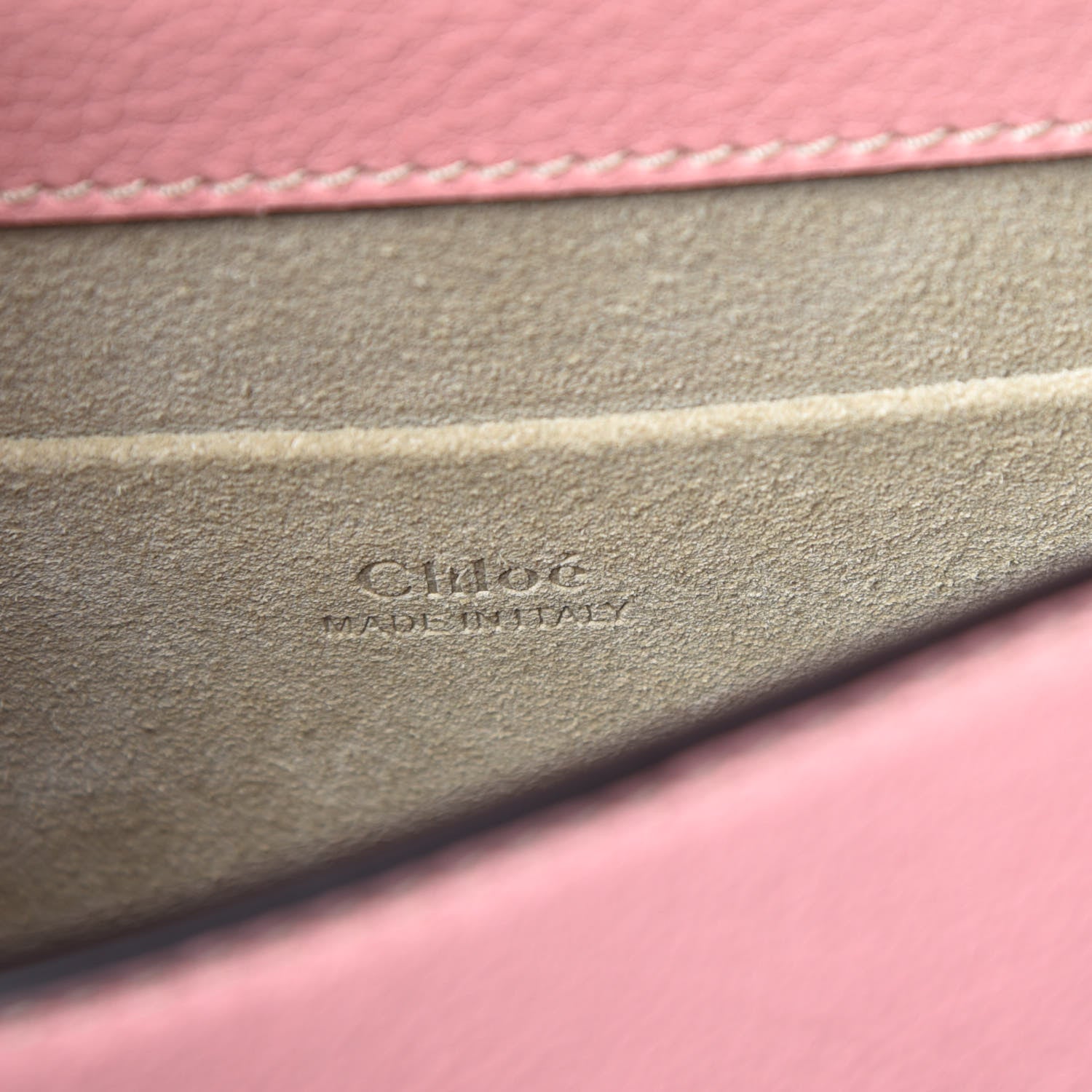 Chloe Calfskin Suede Small Nile Bracelet Bag Washed Pink 6 of 9