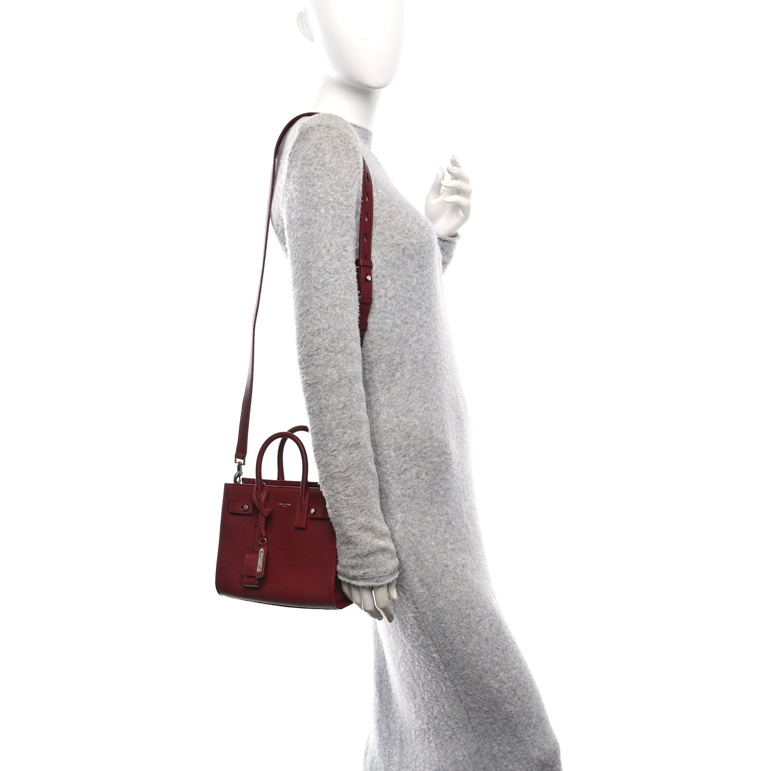 Saint Laurent Grained Calfskin Nano Sac De Jour Souple Palissandre 2 of 11