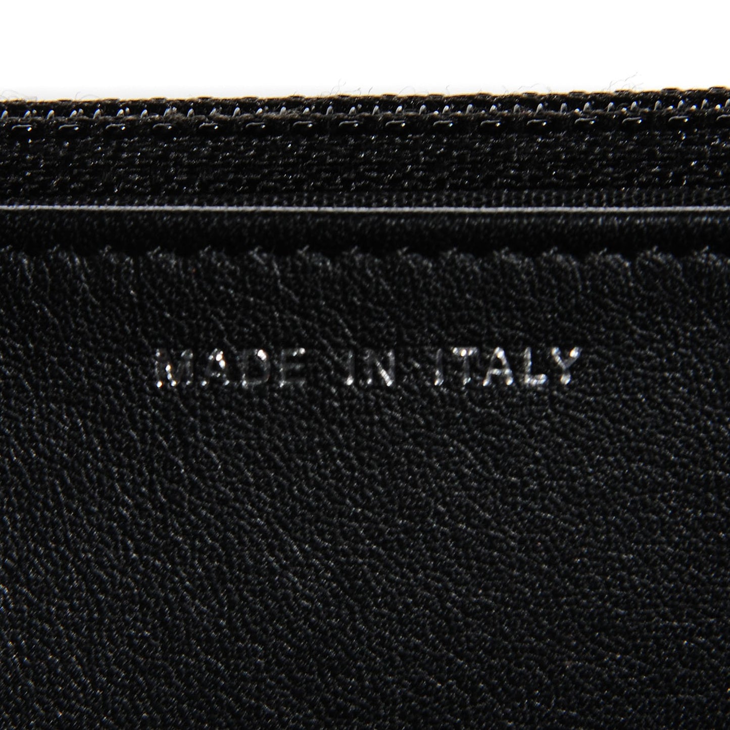 Lambskin Diamond Stitched Wallet On Chain WOC Black