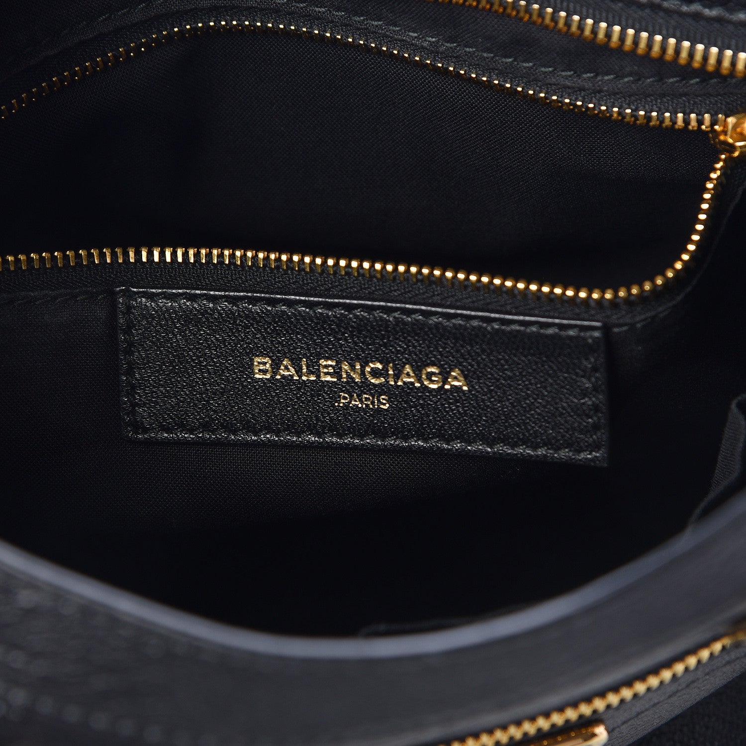 Balenciaga Chevre Gold Metallic Edge Hardware S City Black 7 of 10