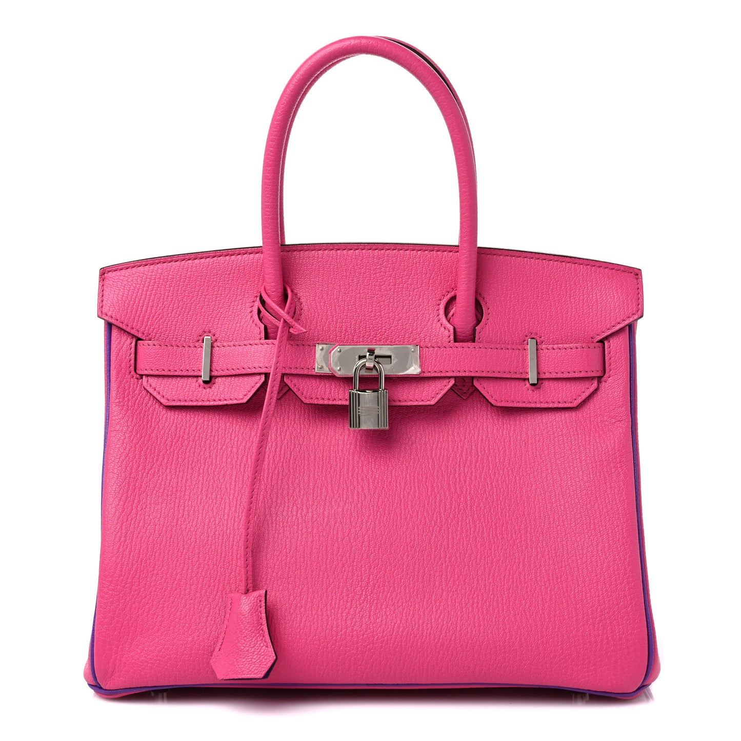 Chevre Mysore Horseshoe Birkin 30 Rose Tyrien Parme
