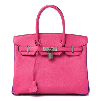 Hermes Chevre Mysore Horseshoe Birkin 30 Rose Tyrien Parme 1 of 13