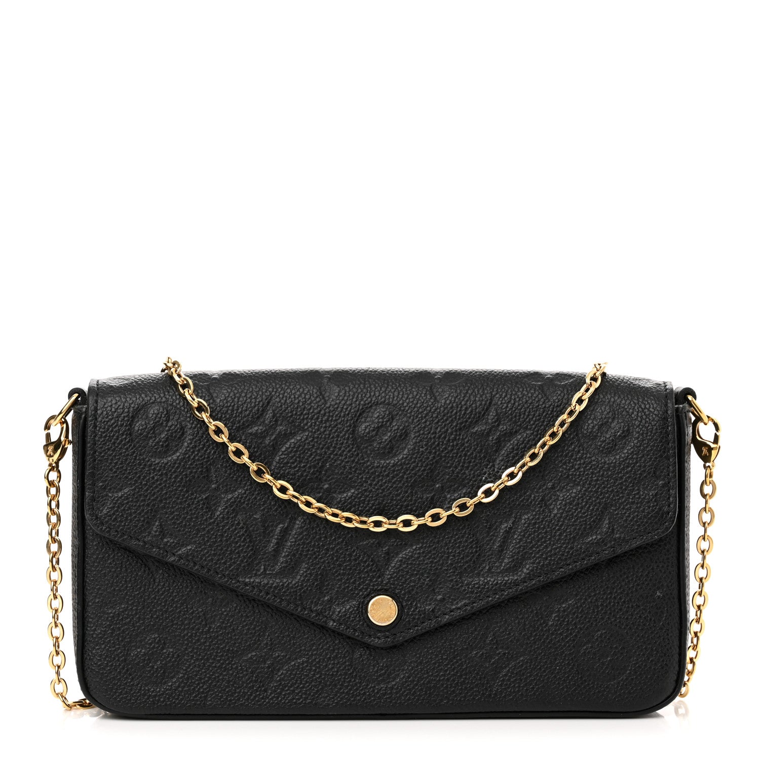 Louis Vuitton Empreinte Pochette Felicie Chain Wallet Black 1 of 13
