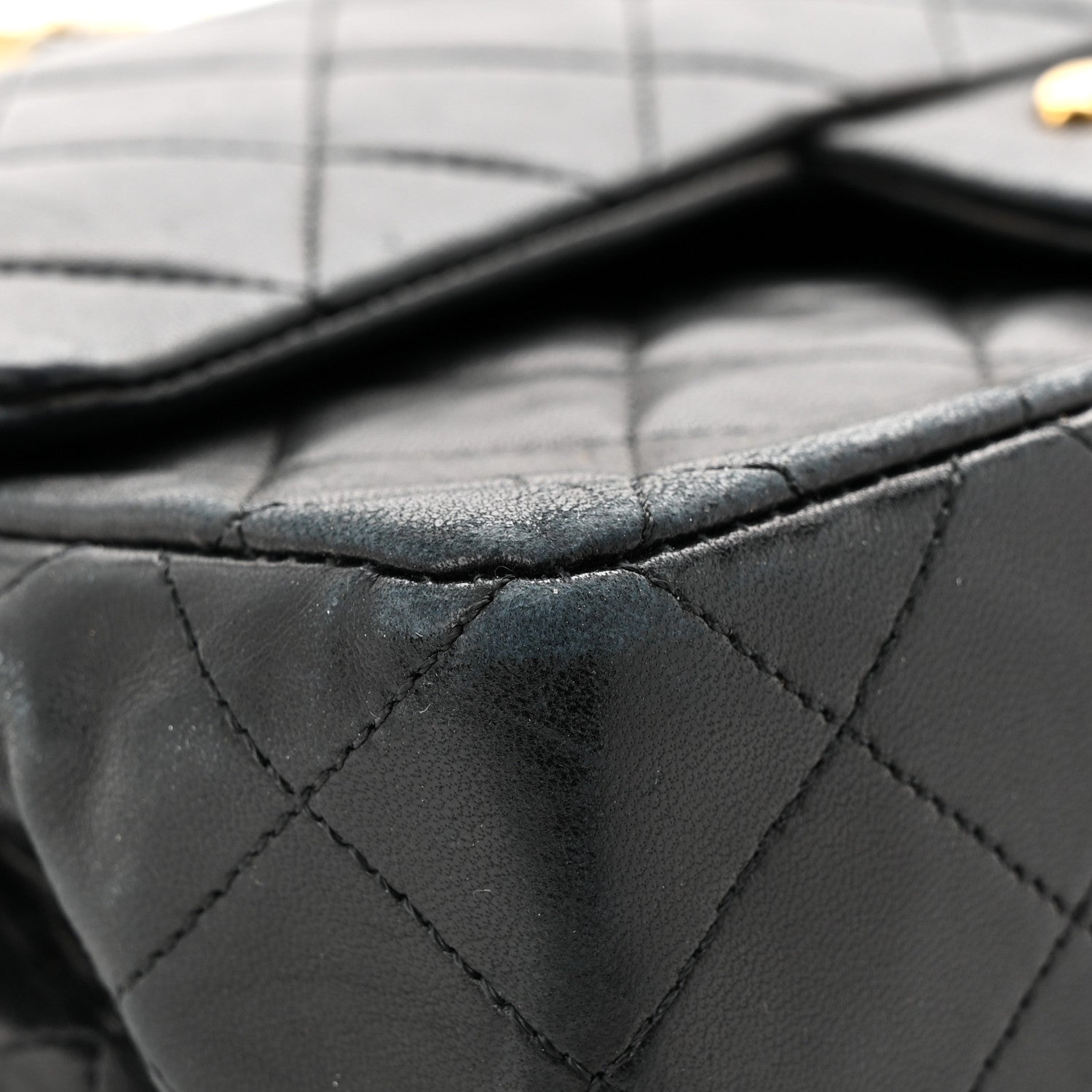Chanel Lambskin Quilted Small Double Flap Black 11 of 14
