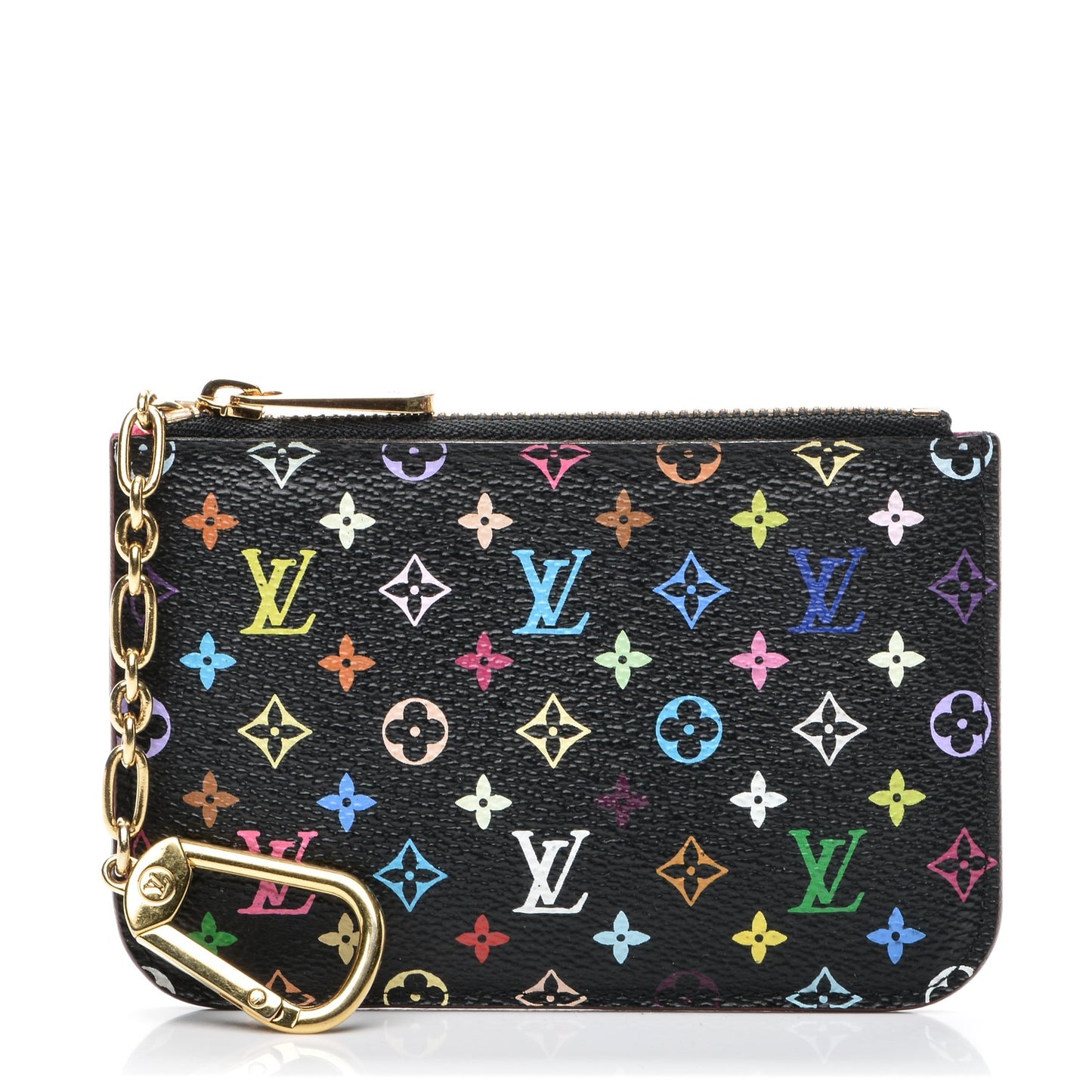 Monogram Multicolor Key Pouch Black Grenade