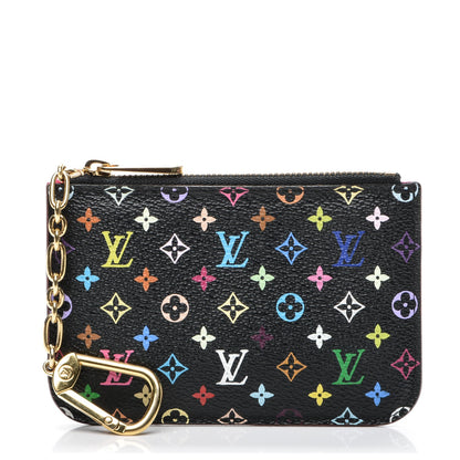 Louis Vuitton Monogram Multicolor Key Pouch Black Grenade 1 of 6