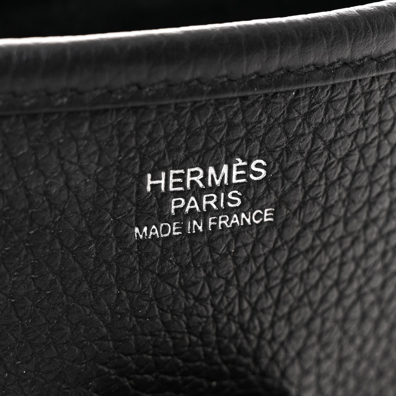 Hermes Taurillon Clemence Evelyne III PM Black 6 of 12