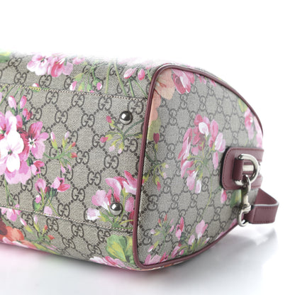 Gucci GG Supreme Monogram Blooms Medium Boston Beige Multicolor Dry Rose 7 of 10