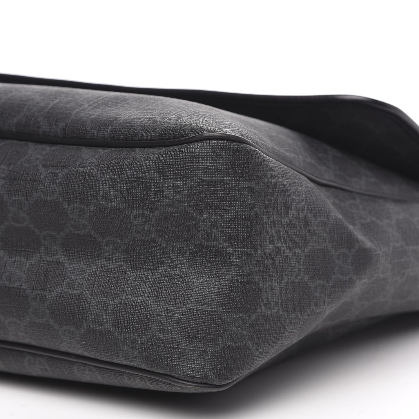 GG Plus Monogram Medium Flap Messenger Bag Black