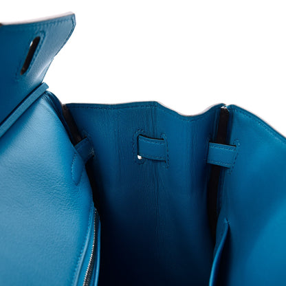 Hermes Swift Birkin 25 Bleu Zanzibar 10 of 35