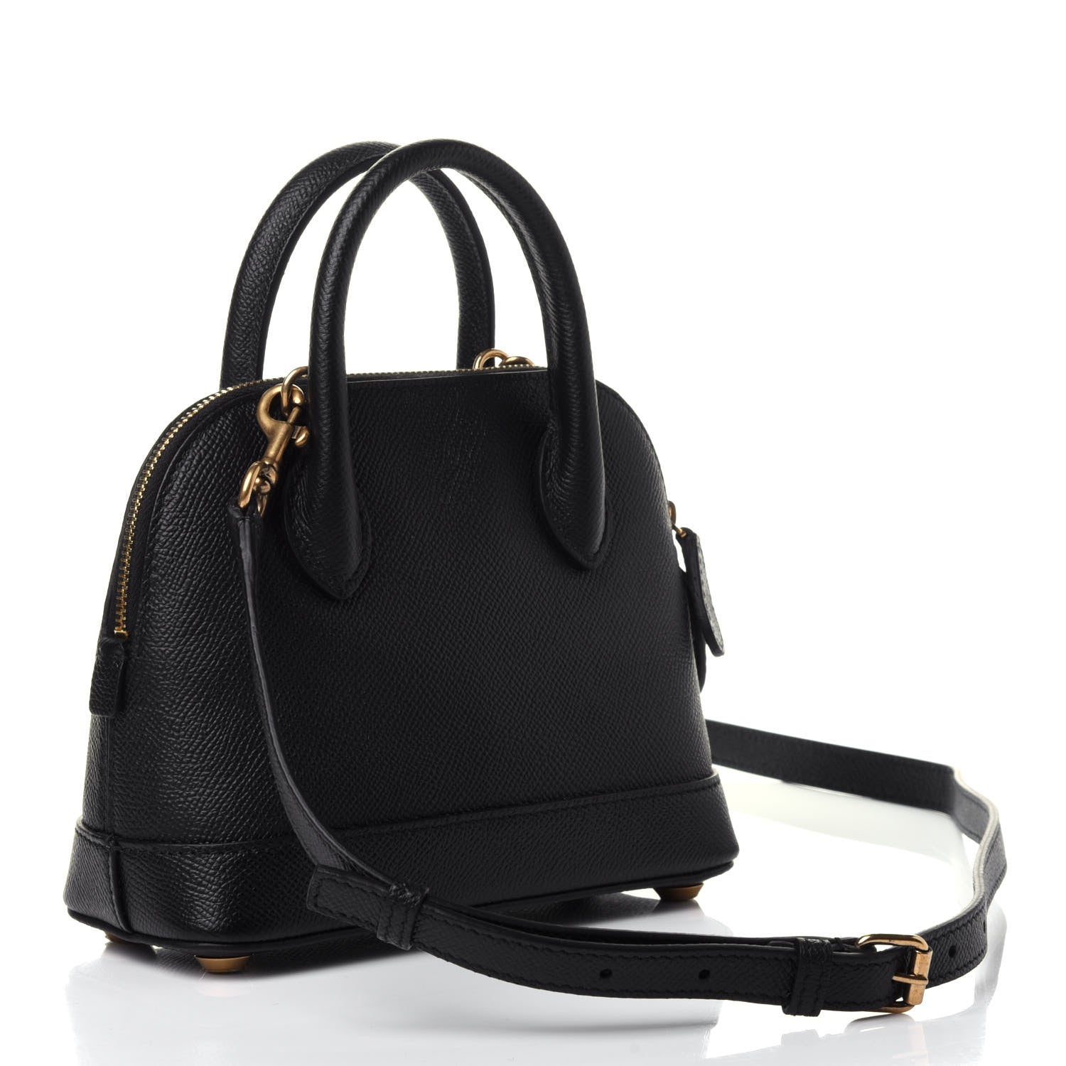 Balenciaga Grained Calfskin XXS Ville Top Handle Bag Black 2 of 4