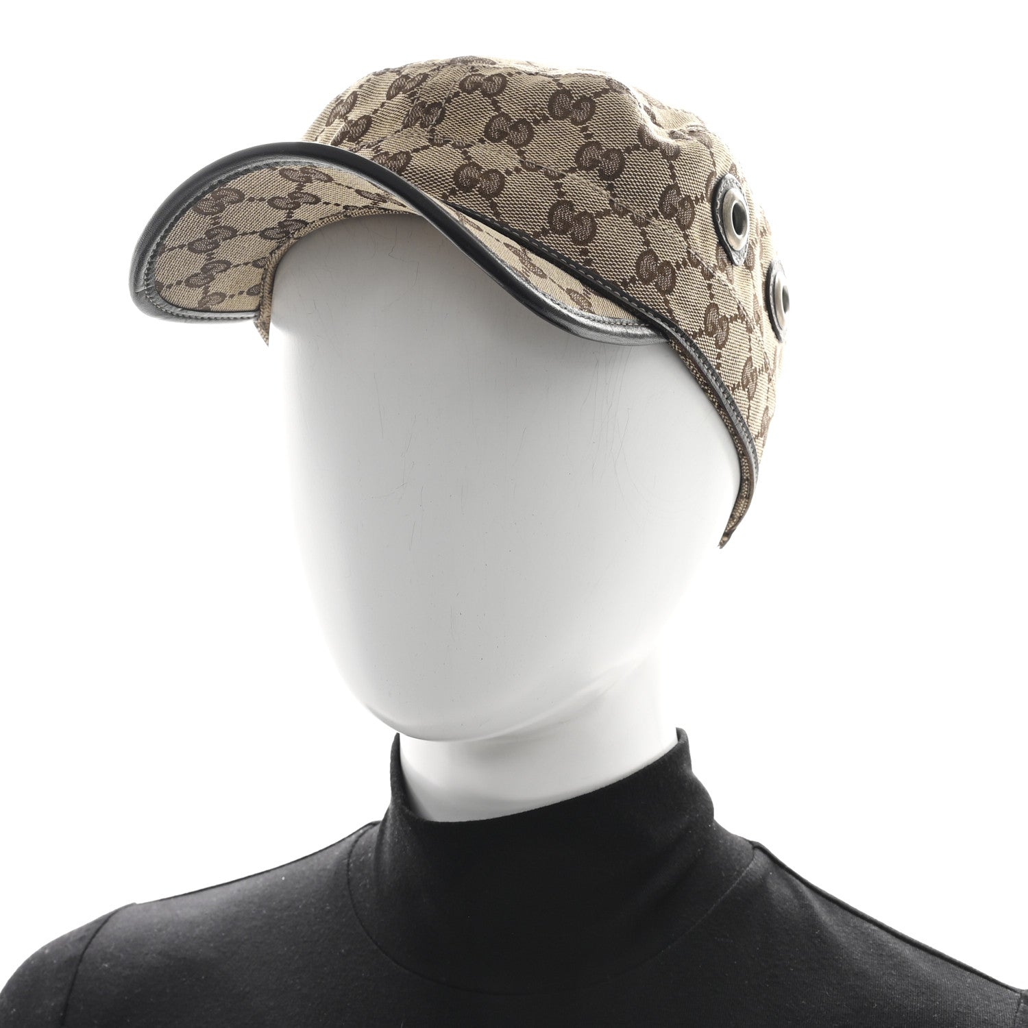 Gucci Monogram Military Hat L Brown 2 of 8