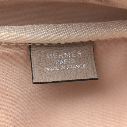 Hermes Toile Taurillon Clemence Victoria II 43 Ecru Gris Tourterelle 6 of 13