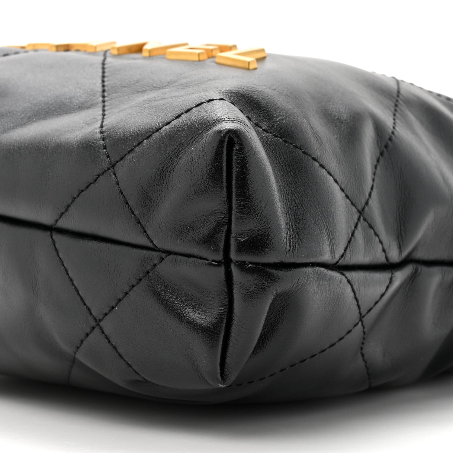 Chanel Shiny Calfskin Quilted Mini Chanel 22 Black 9 of 11