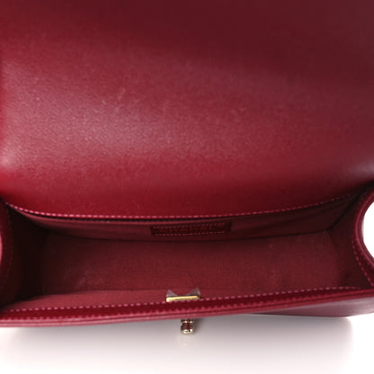 Chanel Caviar Quilted Medium Boy Flap Burgundy 5 of 10