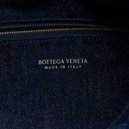 Bottega Veneta Denim Nappa Intrecciato Large Hop Abyss Indigo 6 of 9