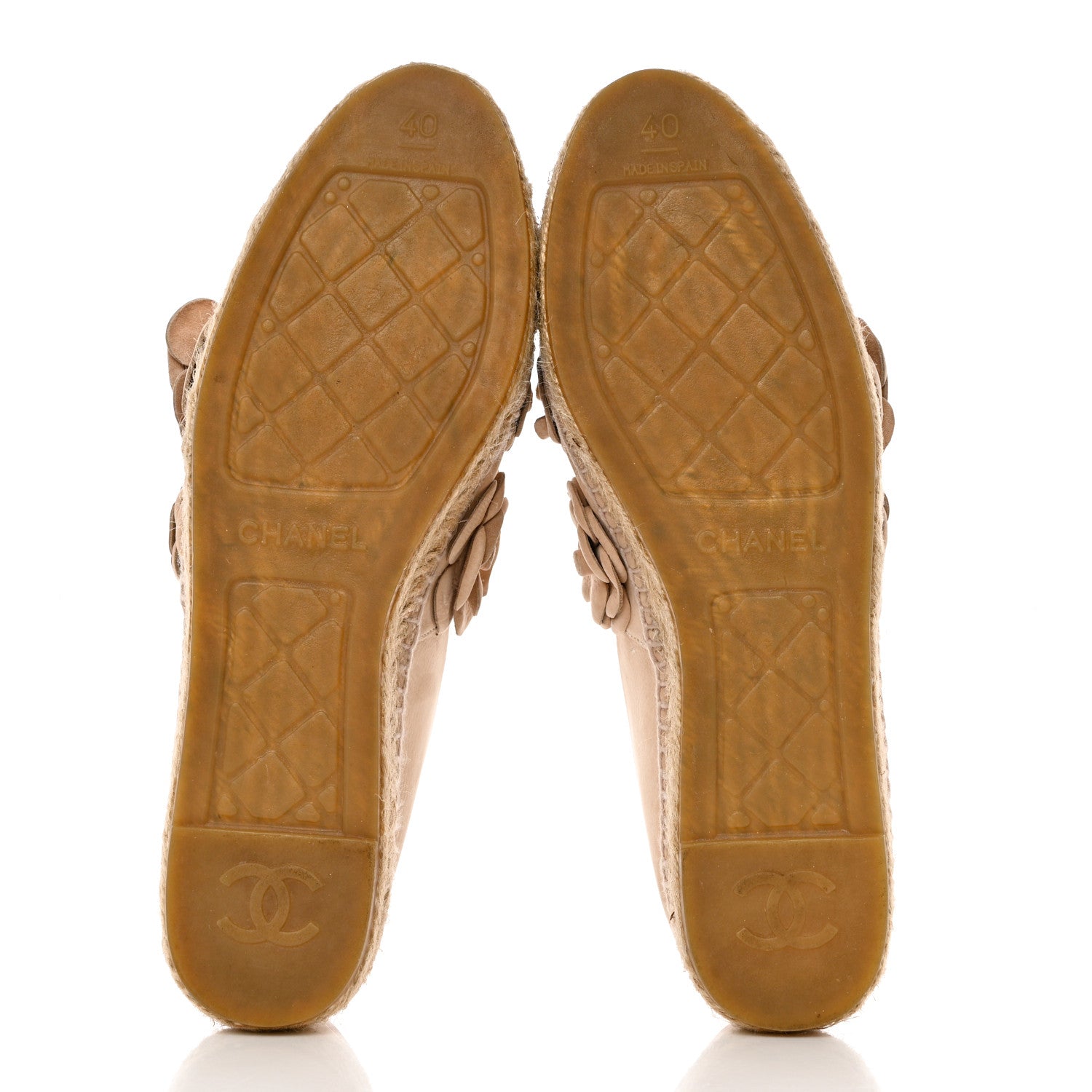 Chanel Suede Camellia CC Espadrilles 40 Pink 5 of 12