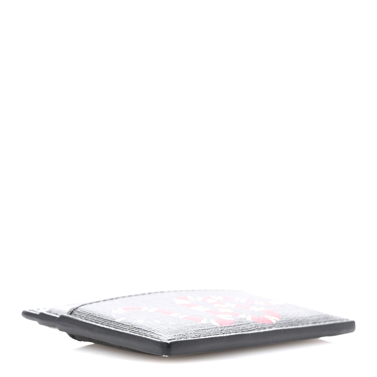 Gucci GG Supreme Monogram Kingsnake Card Holder Black Grey 4 of 11