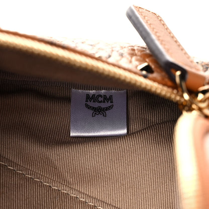 MCM Visetos Medium Studded Fursten Belt Bag Cognac 6 of 9