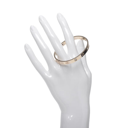 Cartier 18K Pink Gold 4 Diamond LOVE Bracelet 17 2 of 7