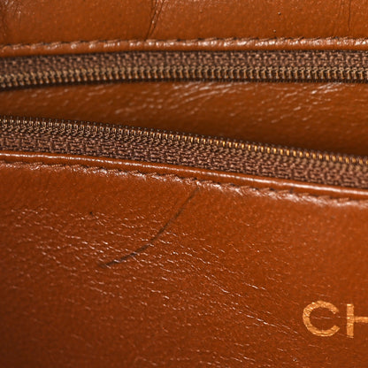 Chanel Lambskin Quilted Camera Case Brown 10 of 12
