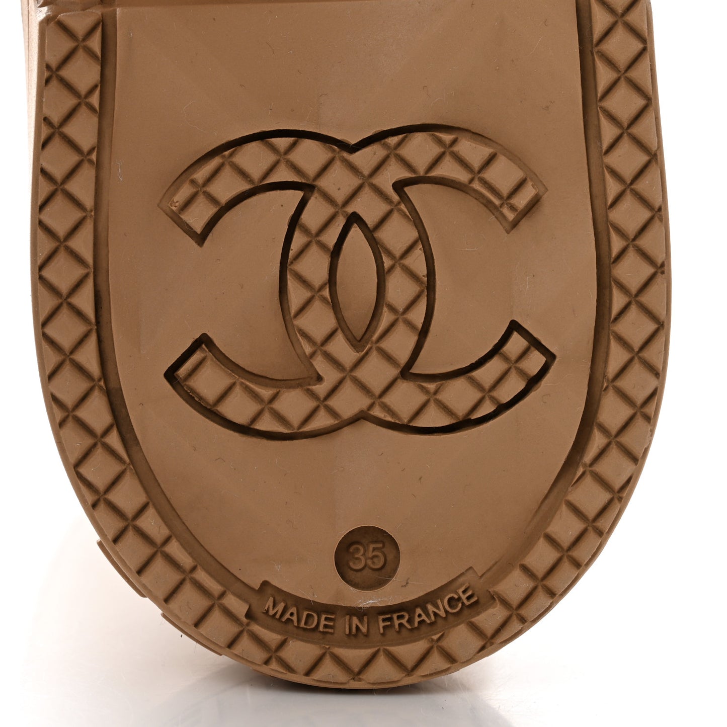 Caoutchouk CC High Boots 35 Beige