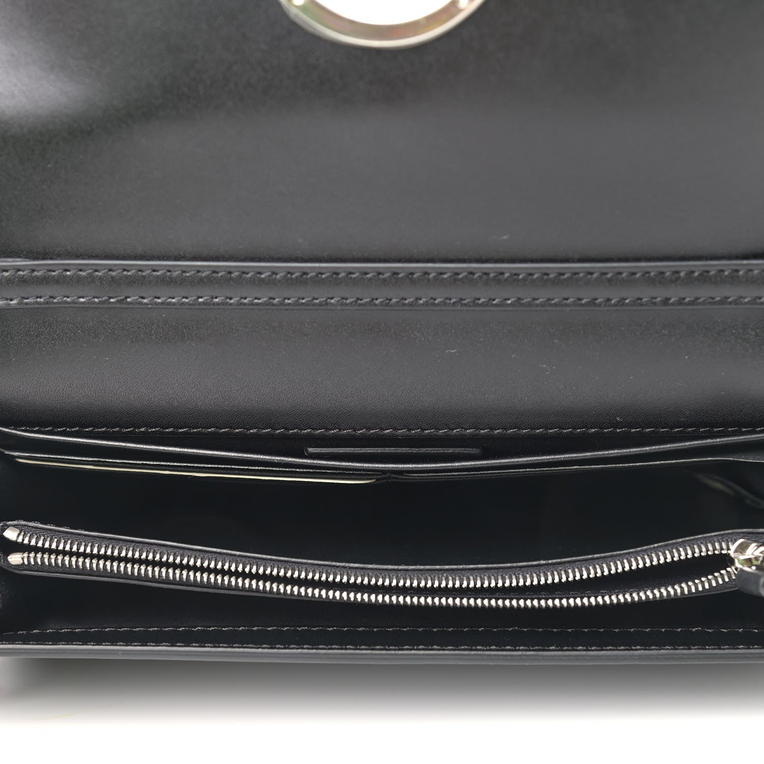 Fendi Vitello Liberty Pearl F is Fendi Wallet On Chain Black 5 of 9
