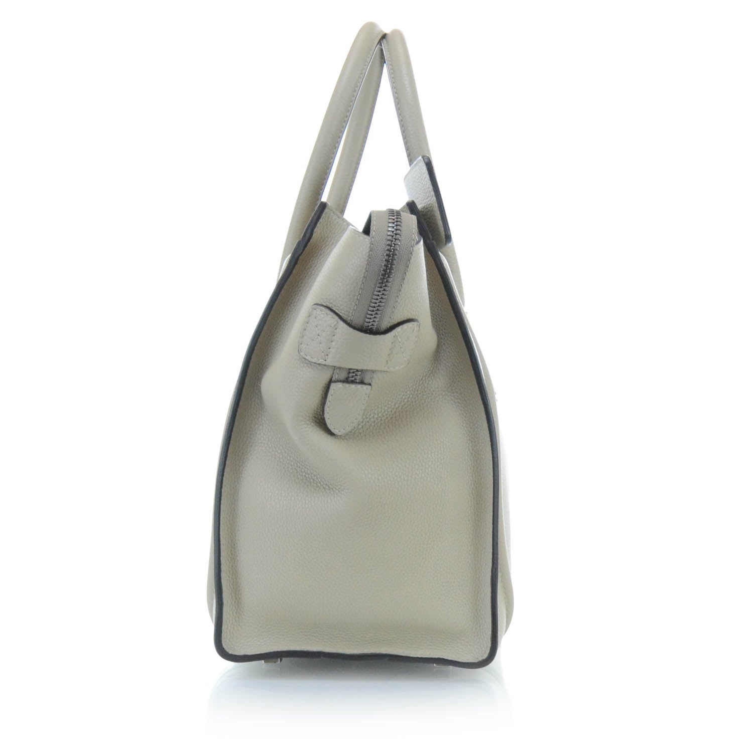 Celine Pebbled Leather Mini Luggage Bag Dune 5 of 12
